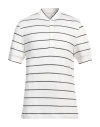 Brunello Cucinelli Short Sleeve Henley Shirt In White