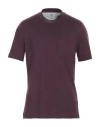 Brunello Cucinelli Crew-neck Cotton T-shirt In Purple