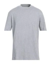 Brunello Cucinelli Man T-shirt Grey Size L Cotton