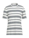 Brunello Cucinelli Man T-shirt Ivory Size L Cotton In White