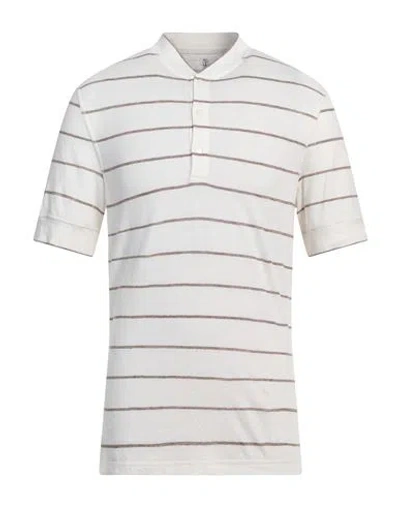 Brunello Cucinelli Man T-shirt Ivory Size Xl Linen, Cotton In White