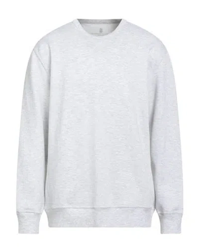Brunello Cucinelli Man T-shirt Light Grey Size Xl Cotton, Polyamide, Cashmere, Silk In Gray