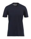 Brunello Cucinelli Man T-shirt Midnight Blue Size Xl Cotton In Navy Blue