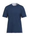 Brunello Cucinelli Man T-shirt Navy Size 3xl Cotton In Blue