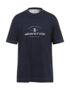 Brunello Cucinelli Man T-shirt Navy Size 44 Cotton