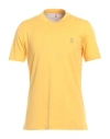 Brunello Cucinelli Man T-shirt Ocher Size Xxl Cotton In Yellow