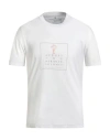 Brunello Cucinelli Man T-shirt Off White Size L Cotton In White