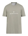 Brunello Cucinelli Man T-shirt Sage Green Size 44 Cotton