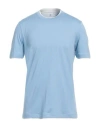 Brunello Cucinelli Man T-shirt Sky Blue Size 3xl Cotton