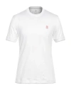 Brunello Cucinelli Man T-shirt White Size 38 Cotton