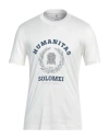 Brunello Cucinelli Man T-shirt White Size 46 Cotton