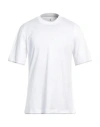 Brunello Cucinelli Man T-shirt White Size S Cotton In White