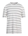 Brunello Cucinelli Man T-shirt White Size Xxl Linen, Cotton