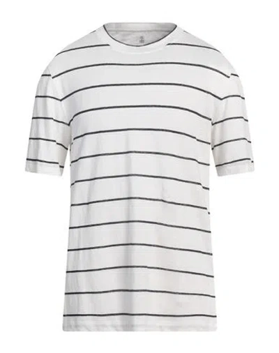 Brunello Cucinelli Man T-shirt White Size Xxl Linen, Cotton