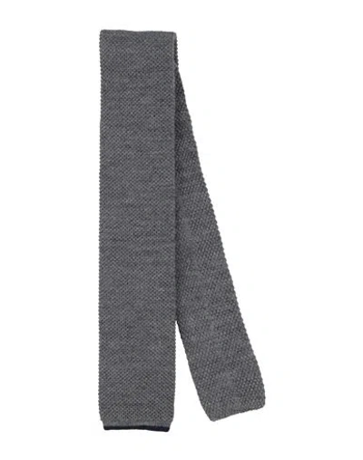 Brunello Cucinelli Man Ties & Bow Ties Grey Size - Wool