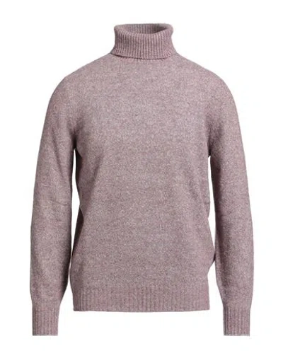 BRUNELLO CUCINELLI BRUNELLO CUCINELLI MAN TURTLENECK MAUVE SIZE 46 ALPACA WOOL, COTTON, POLYAMIDE, WOOL