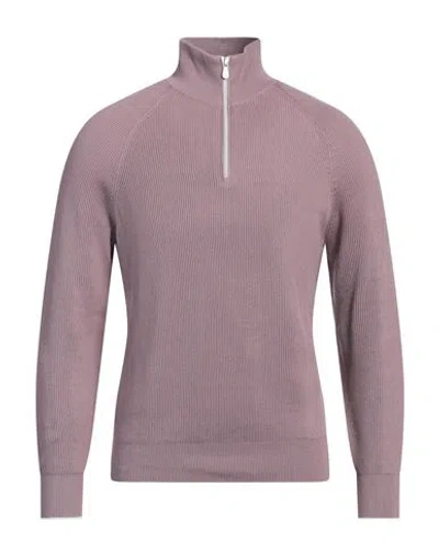 Brunello Cucinelli Man Turtleneck Mauve Size 50 Cotton In Purple