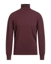 Brunello Cucinelli Man Turtleneck Plum Size 46 Cashmere In Purple
