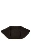 Brunello Cucinelli Structured Top Handle Woven Clutch Bag In Brown