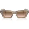 Brunello Cucinelli Marla 50mm Rectangular Sunglasses In Brown