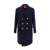 Brunello Cucinelli Martingale Double-breast Coat Men In Black