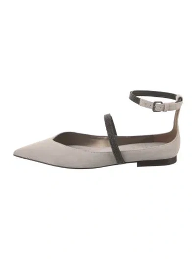 Pre-owned Brunello Cucinelli Mary Jane Flats W/ Tags In Multi