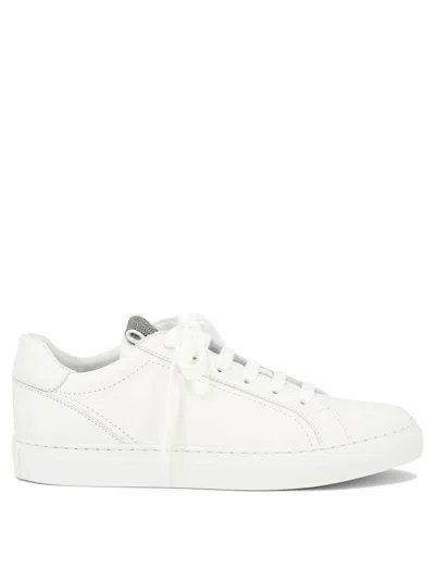 BRUNELLO CUCINELLI BRUNELLO CUCINELLI MAT CALF SNEAKER WITH PRECIOUS DETAIL