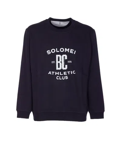 BRUNELLO CUCINELLI MAXI PRINT LOGO SWEATSHIRT