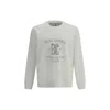 Brunello Cucinelli Maxi Print Sweatshirt In White