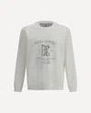Brunello Cucinelli Maxi Print Sweatshirt In White