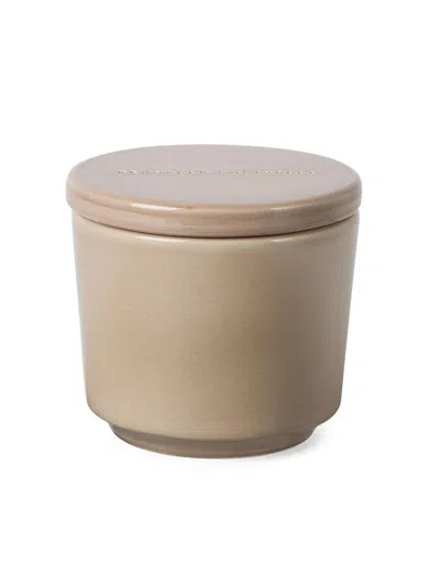 Brunello Cucinelli Maxi Scented Candle In Craquelé Ceramic Vessel With Lid In Brown