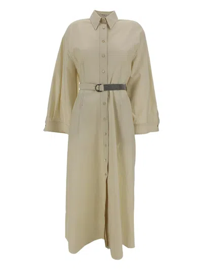 BRUNELLO CUCINELLI MAXI SHIRT DRESS