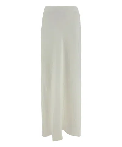 Brunello Cucinelli Long Skirt In White