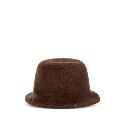 Brunello Cucinelli Mcap90226p Monili-embellished Bucket Hat In Brown