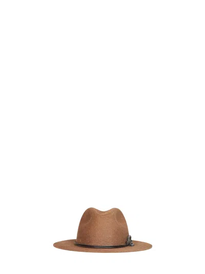 Brunello Cucinelli Mcap90233-c2870 Fedora In Brown