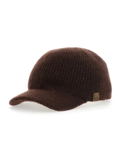 Brunello Cucinelli Mcap9a036 Baseball Cap In Brown