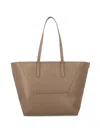 Brunello Cucinelli Shoulder Bag Structured Shape Double Handles In Neutral
