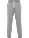 BRUNELLO CUCINELLI BRUNELLO CUCINELLI MEDIUM GREY MELANGE TRACKSUIT TROUSERS