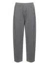 Brunello Cucinelli Ribbed Texture Elastic Waistband Shimmering Finish Trousers