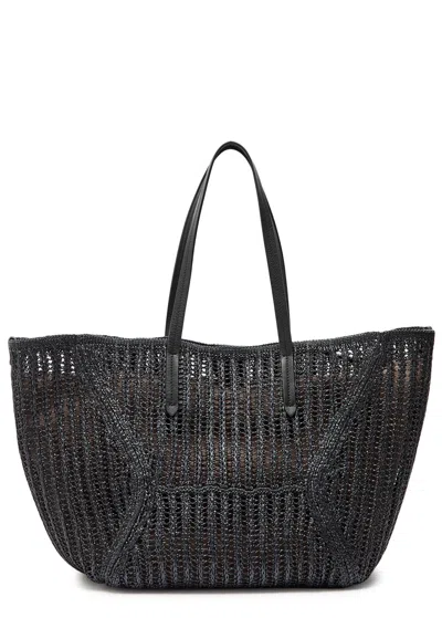 Brunello Cucinelli Medium Raffia Tote Bag In Brown