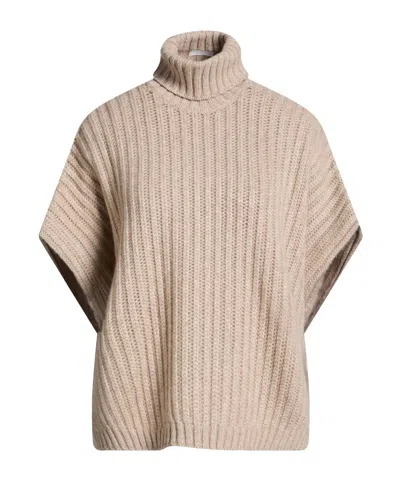 Brunello Cucinelli Mediumweight Cashmere Shortsleeve Turtleneck Sweater In Purple