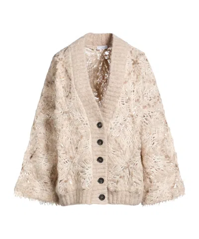 Brunello Cucinelli Mediumweight Knit Sweater In Neutral
