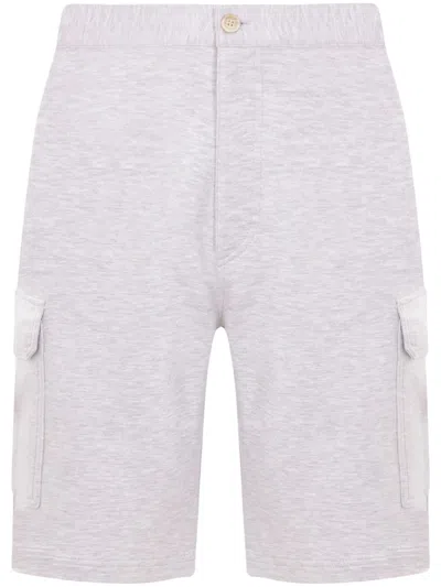 BRUNELLO CUCINELLI MÉLANGE-EFFECT CARGO SHORTS