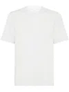 Brunello Cucinelli Solid Crewneck T-shirt In White