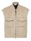 Brunello Cucinelli Hand-crafted Vest In Brown