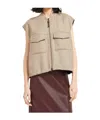 Brunello Cucinelli Zip-up Fluid Double Face Wool Vest In Brown
