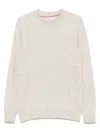 Brunello Cucinelli Soft Wool And Cashmere Sweater In Gray
