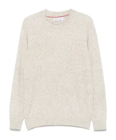 BRUNELLO CUCINELLI MÉLANGE-EFFECT JUMPER