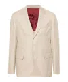 Brunello Cucinelli Mélange-effect Single-breasted Blazer In Nude