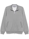 Brunello Cucinelli Mélange-effect Sweatshirt In Grey